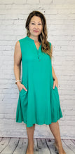 Load image into Gallery viewer, Henley Dress with Pockets