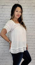 Load image into Gallery viewer, Lacy Peasant Blouse