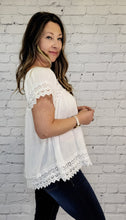 Load image into Gallery viewer, Lacy Peasant Blouse