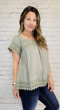Load image into Gallery viewer, Lacy Peasant Blouse
