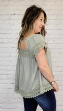 Load image into Gallery viewer, Lacy Peasant Blouse