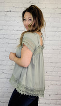 Load image into Gallery viewer, Lacy Peasant Blouse