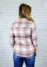 Load image into Gallery viewer, Pink Plaid Button Up