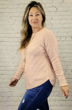 Load image into Gallery viewer, Ribbed Crew Neck Sweater