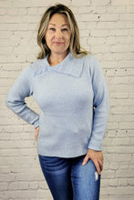 Load image into Gallery viewer, Folded Collar Pullover Sweater