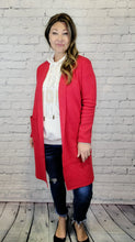 Load image into Gallery viewer, Lady in Red Coatigan
