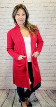Load image into Gallery viewer, Lady in Red Coatigan