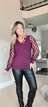 Load image into Gallery viewer, Sheer Polka Dot Sleeve Sweater