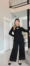 Load image into Gallery viewer, Crystal Embellished Wide Leg Pants