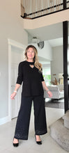 Load image into Gallery viewer, Crystal Embellished Wide Leg Pants