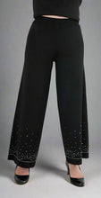 Load image into Gallery viewer, Crystal Embellished Wide Leg Pants