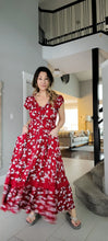 Load image into Gallery viewer, Red Floral Dress