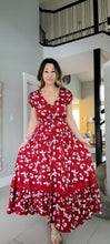 Load image into Gallery viewer, Red Floral Dress