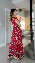 Load image into Gallery viewer, Red Floral Dress