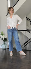 Load image into Gallery viewer, Crystals + Pearls Embellished Bamboo Jeans