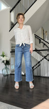 Load image into Gallery viewer, Crystals + Pearls Embellished Bamboo Jeans