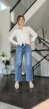 Load image into Gallery viewer, Crystals + Pearls Embellished Bamboo Jeans