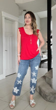 Load image into Gallery viewer, Abigail's Crochet Trimmed Sleeveless Top