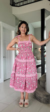 Load image into Gallery viewer, Posey's Pink Tiered Midi Dress