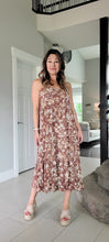 Load image into Gallery viewer, Mauve Floral Tiered Dress