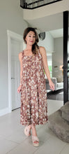 Load image into Gallery viewer, Mauve Floral Tiered Dress