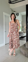 Load image into Gallery viewer, Mauve Floral Tiered Dress