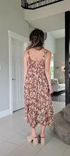 Load image into Gallery viewer, Mauve Floral Tiered Dress