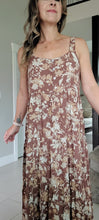 Load image into Gallery viewer, Mauve Floral Tiered Dress