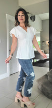Load image into Gallery viewer, The Flirty Scalloped White Top