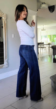 Load image into Gallery viewer, Silver Check Wide Leg Jeans