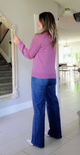 Load image into Gallery viewer, Mauve Bishop Sleeve Sweater