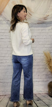 Load image into Gallery viewer, Embellished Daisy Sweater