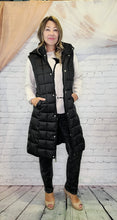 Load image into Gallery viewer, Long Quilted Puffer Vest