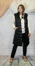 Load image into Gallery viewer, Long Quilted Puffer Vest