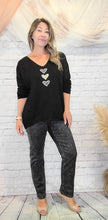 Load image into Gallery viewer, Three Sparkling Hearts Sweater