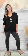 Load image into Gallery viewer, Three Sparkling Hearts Sweater