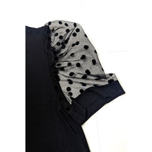 Load image into Gallery viewer, Sheer Polka-Dot Sleeve Top