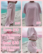Load image into Gallery viewer, Pink Hearts Pajama Shorts