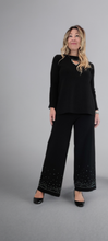 Load image into Gallery viewer, Crystal Embellished Wide Leg Pants