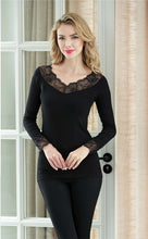 Load image into Gallery viewer, Lace Trimmed Bamboo Top