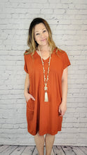 Load image into Gallery viewer, Bamboo T-Shirt Dress with pockets