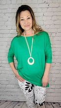 Load image into Gallery viewer, Bamboo Boatneck Doleman Sleeve Tee