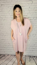 Load image into Gallery viewer, Bamboo T-Shirt Dress with pockets
