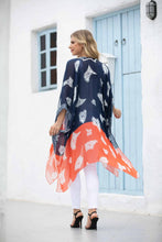 Load image into Gallery viewer, Cover Up ~ Navy & Tangerine