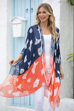 Load image into Gallery viewer, Cover Up ~ Navy & Tangerine