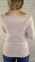 Load image into Gallery viewer, Lace Trimmed Bamboo Top