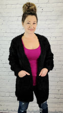 Load image into Gallery viewer, Fuzzy Knit Cardigan with pockets