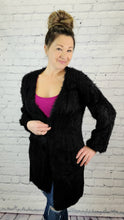 Load image into Gallery viewer, Fuzzy Knit Cardigan with pockets