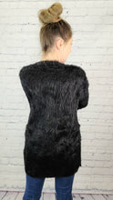 Load image into Gallery viewer, Fuzzy Knit Cardigan with pockets
