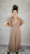 Load image into Gallery viewer, Jumpsuit with smock waist and pockets